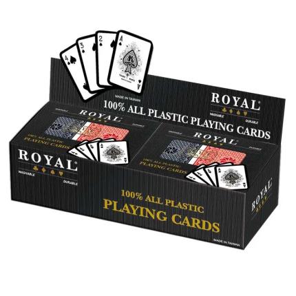 Royal Plastic Spielkarten Standard Index / Doppeldecks