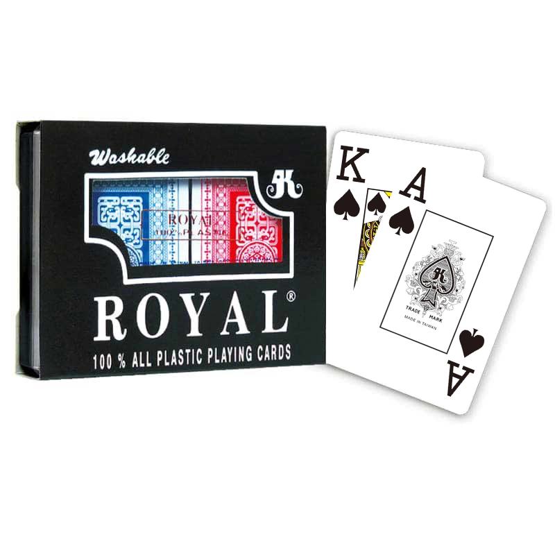 Cartes à jouer en plastique Royal Jumbo Index / double decks