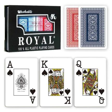Royal Plastic Playing Cards Jumbo Index / barajas dobles