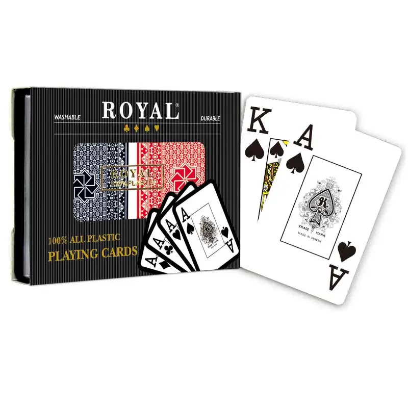 Cartes à jouer en plastique Royal Jumbo Index / double decks