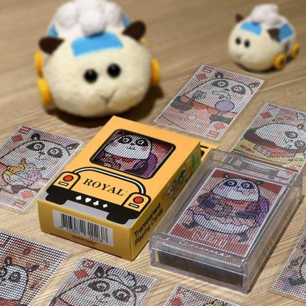Animal School Transparent Playing Cards - Panda Nini