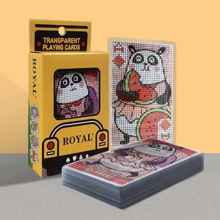 Animal School Transparente Spielkarten - Panda Nini