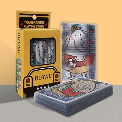 Animal School Transparente Spielkarten - Elefant Danny