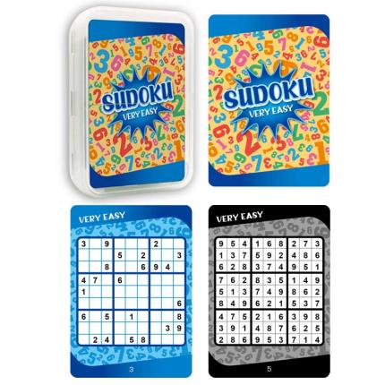 Sudoku oyun kartlar&#x131; - Seviye &#xE7;ok kolay