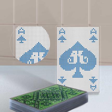 Transparente Mosaikspielkarten