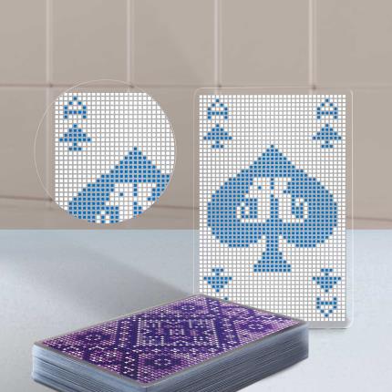 Carte da gioco trasparenti a mosaico