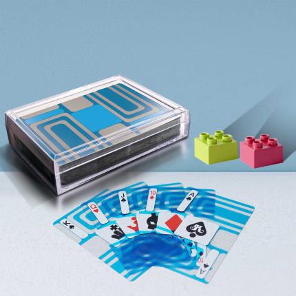 Cartas de jogar transparentes - s&#xE9;rie geom&#xE9;trica (c&#xED;rculo e linha)