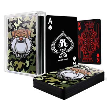 Черные игральные карты - серия Animal (с частичным глянцевым лаком)