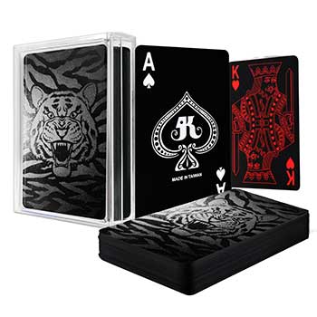 Черные игральные карты - серия Animal (со специальным глянцевым лаком)