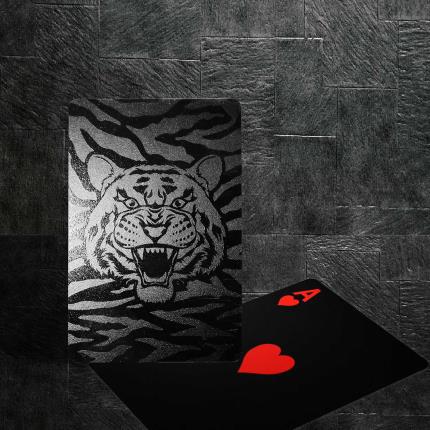 Carte da gioco nere - Serie Animal (con vernice speciale lucida)