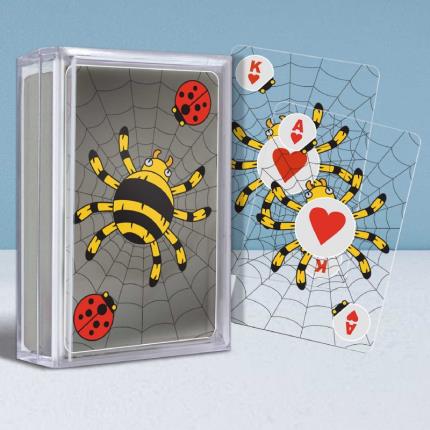 透明水晶昆蟲撲克牌