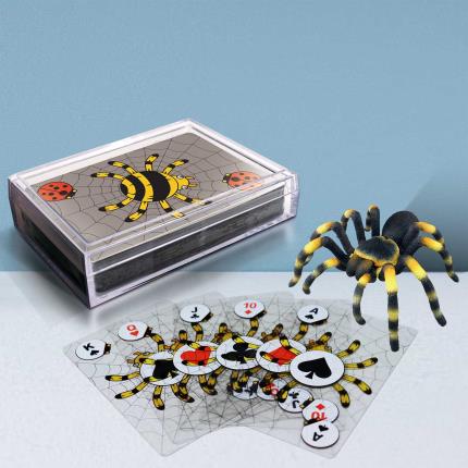 透明水晶昆蟲撲克牌