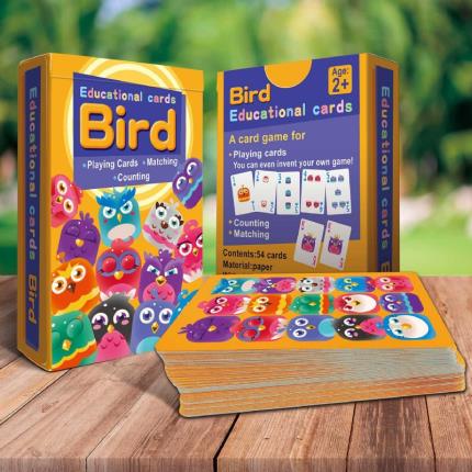 童趣方塊教育撲克牌-小鳥