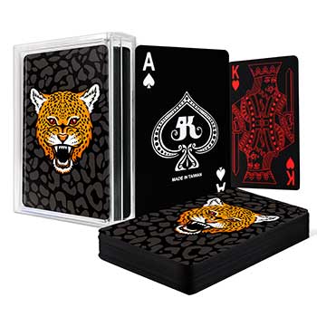 黑鑽撲克牌-非洲豹 (逆上光)
