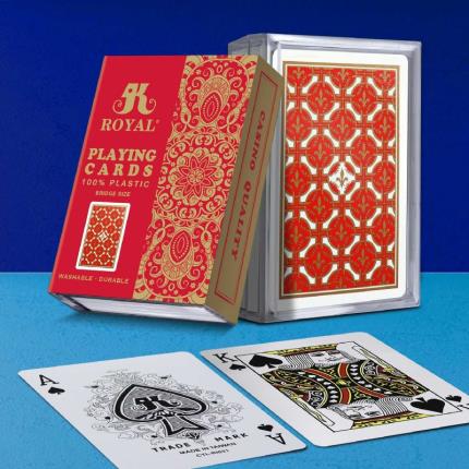Index standard des cartes &#xE0; jouer en plastique mat Royal