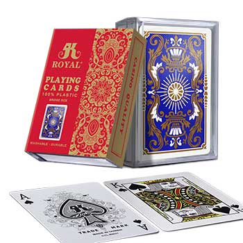Indice standard delle carte da gioco in plastica Royal Matte