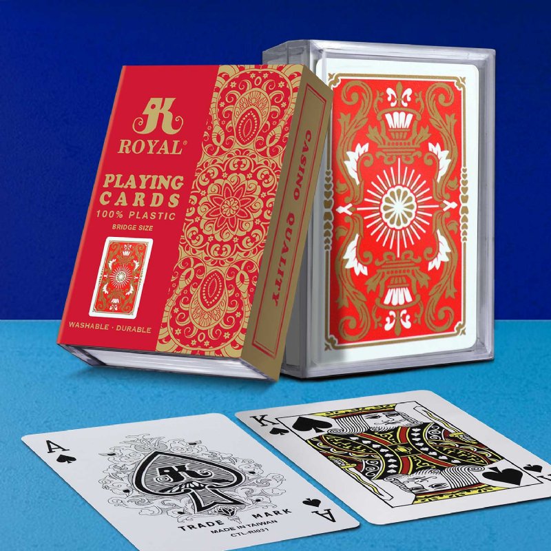 Índice padrão de cartas de jogar Royal Matte Plastic