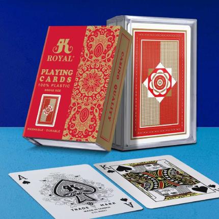 &#xCD;ndice padr&#xE3;o de cartas de jogar Royal Matte Plastic
