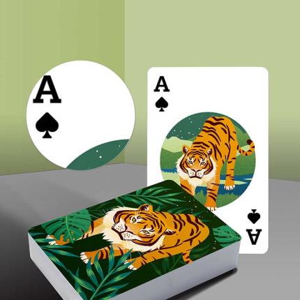Tiger Power Tiger Plastic Playing Cards &#x2013; New Year Edition
