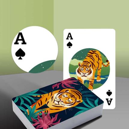 Tiger Power Tigress Plastic  Playing Cards &#x2013; New Year Edition