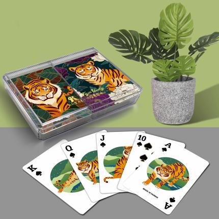 Carte da gioco in plastica Tiger Unity - Set regalo di Capodanno