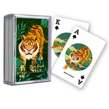 Пластиковые игральные карты Tiger Power Tiger - новогоднее издание