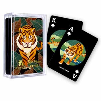 Tiger Power Tiger Siyah Oyun Kartları Yeni Yıl Sürümü