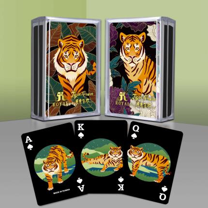 Tiger Power Tigress Black Playing Cards &#xC9;dition Nouvel An