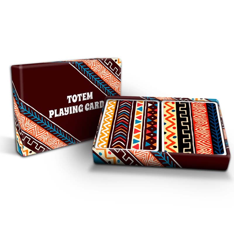 Custom Poker Cards - Toten Plastic Cards into G022 Rigid Box 2 Deck Set