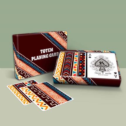 客製化撲克牌 - 圖騰塑膠牌入G022雙副裝天地盒