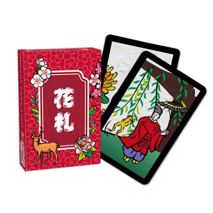 Cartes &#xE0; jouer japonaises Hanafuda Mini Papar - Sakura rouge