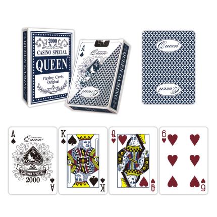Cartas de jogar de papel Queen Casino