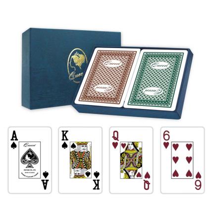Queen Casino Spielkarten aus Kunststoff