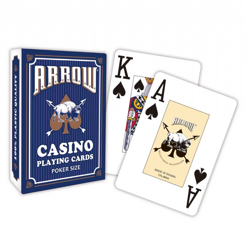 Cartes à jouer en plastique Arrow Casino