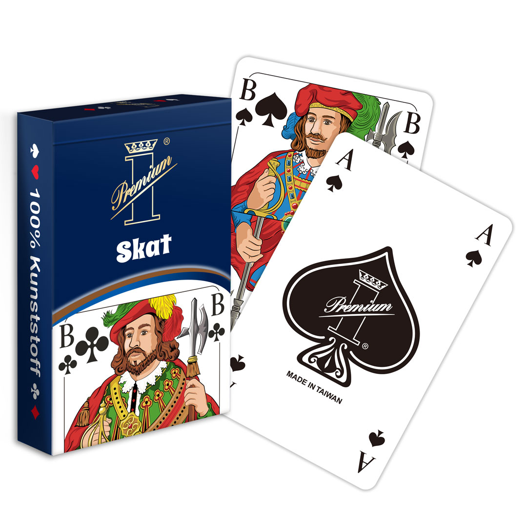 Skat Premium Carte da gioco 100% plastica gioco di carte immagine francese 