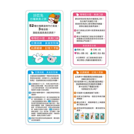 Feinschmecker-Kaninchen - Leckere taiwanesische Essensspielkarten