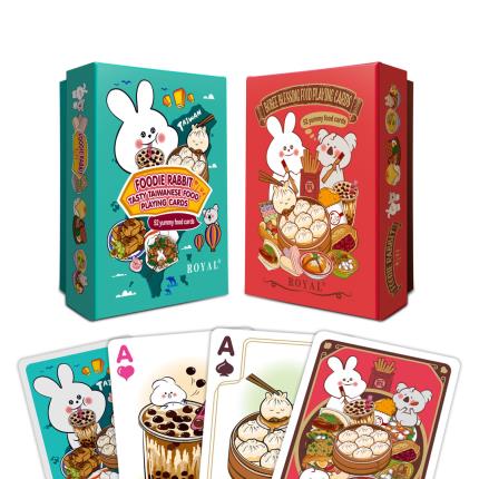 Foodie Rabbit - Gustose carte da gioco per cibo taiwanese