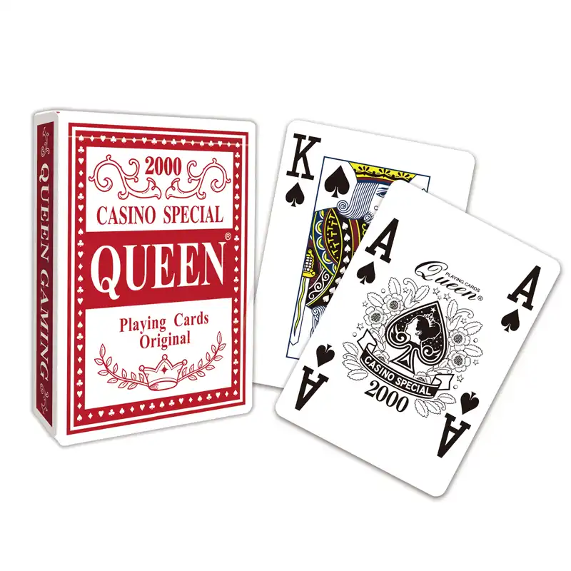 Queen 賭場專用撲克紙牌 - 大字體 Tech Art