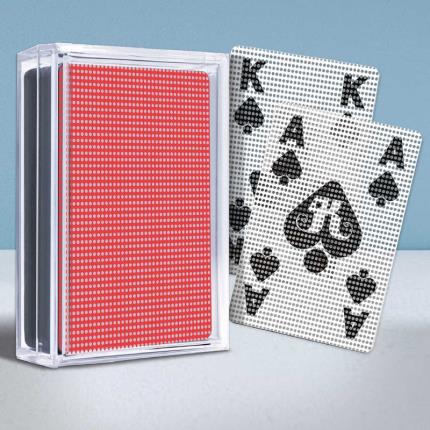 Cartes &#xE0; jouer transparentes - S&#xE9;rie g&#xE9;om&#xE9;trique (Polka Dots)