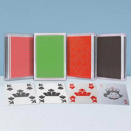 Cartes &#xE0; jouer transparentes - S&#xE9;rie g&#xE9;om&#xE9;trique (Polka Dots)
