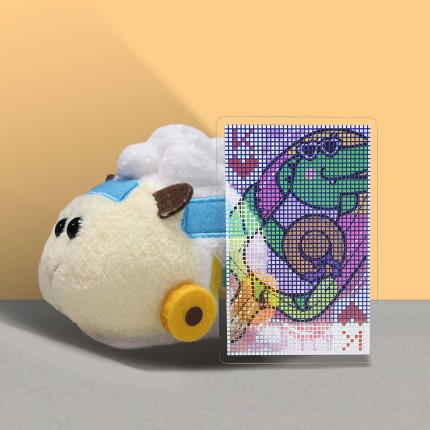 童趣動物馬賽克透明撲克牌 - 鱷魚Coco
