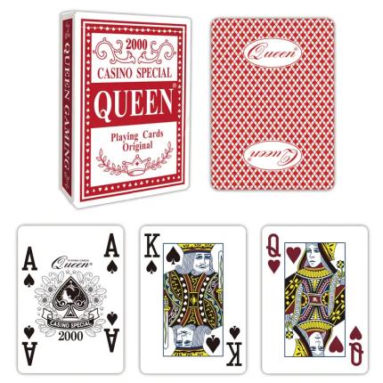 Carte da gioco in carta Queen Casino