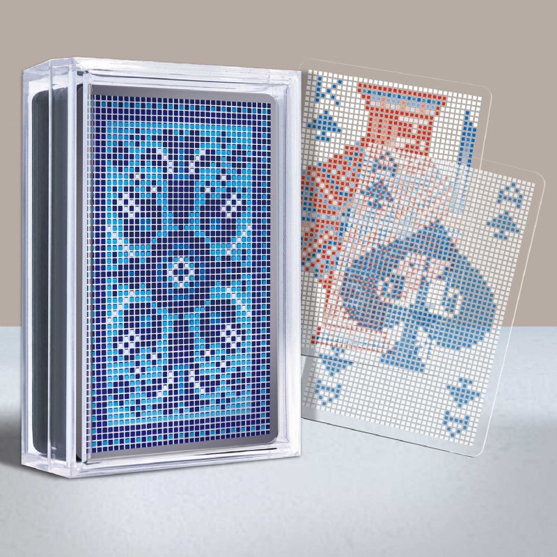 Cartões de jogo transparentes do mosaico