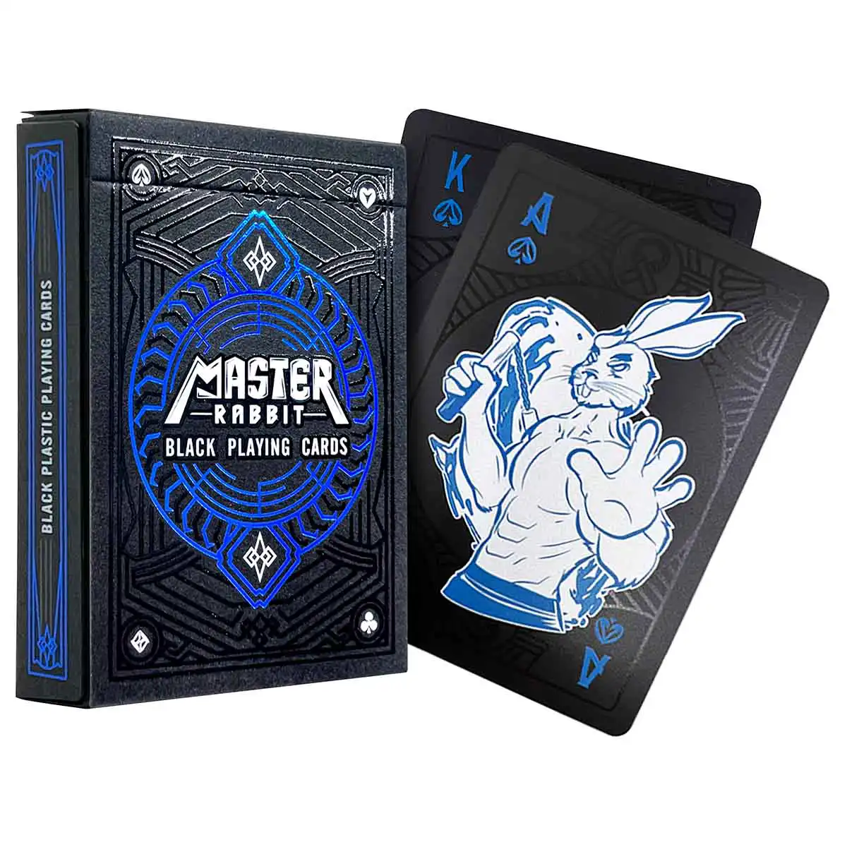 Master Rabbit Black Playing Cards
