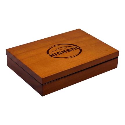 Caja de madera para naipes de 2 barajas