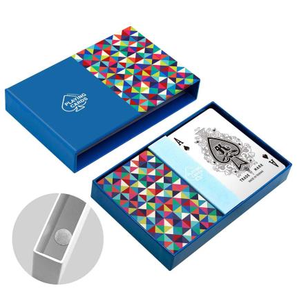 Schubladenbox f&#xFC;r 2 Decks Bridge-Spielkarten (mit Magnet, ohne Band)