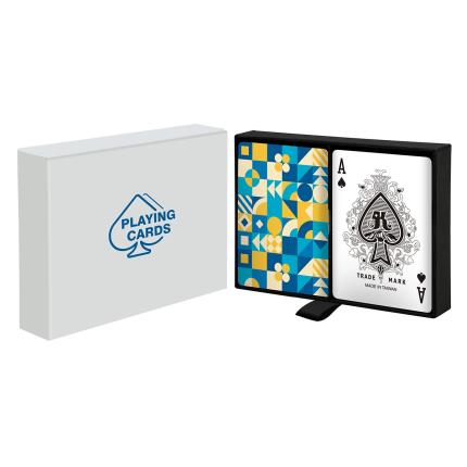 Caixa de gaveta para 2 baralhos de cartas de baralho Bridge/Poker (com &#xED;m&#xE3;, fita)