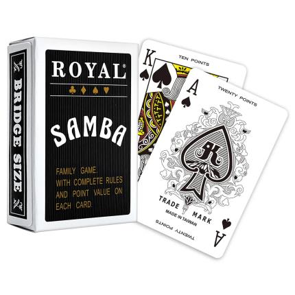 Samba real jogando cartas