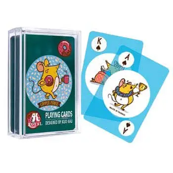 錢鼠系列透明撲克牌