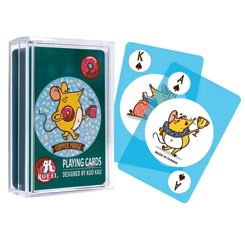 錢鼠系列透明撲克牌